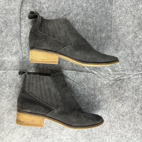 Dolce Vita Terra Charcoal Grey Suede Ankle Boots Size‎ 9 - Picture 2 of 9